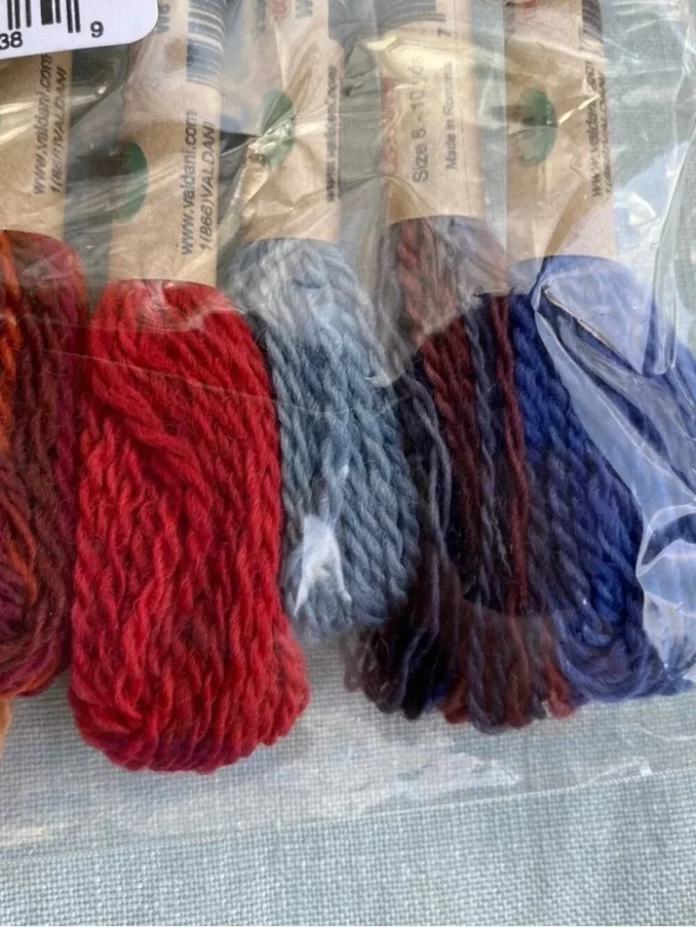 NWT Valdani wool thread collection Primitive Art size 8 set of 12 10 yard skeins